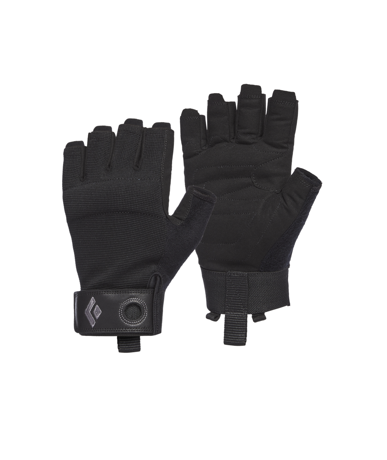 Black Diamond - Crag Half-Finger Gloves - Black - Climbing Gloves, Size: XS