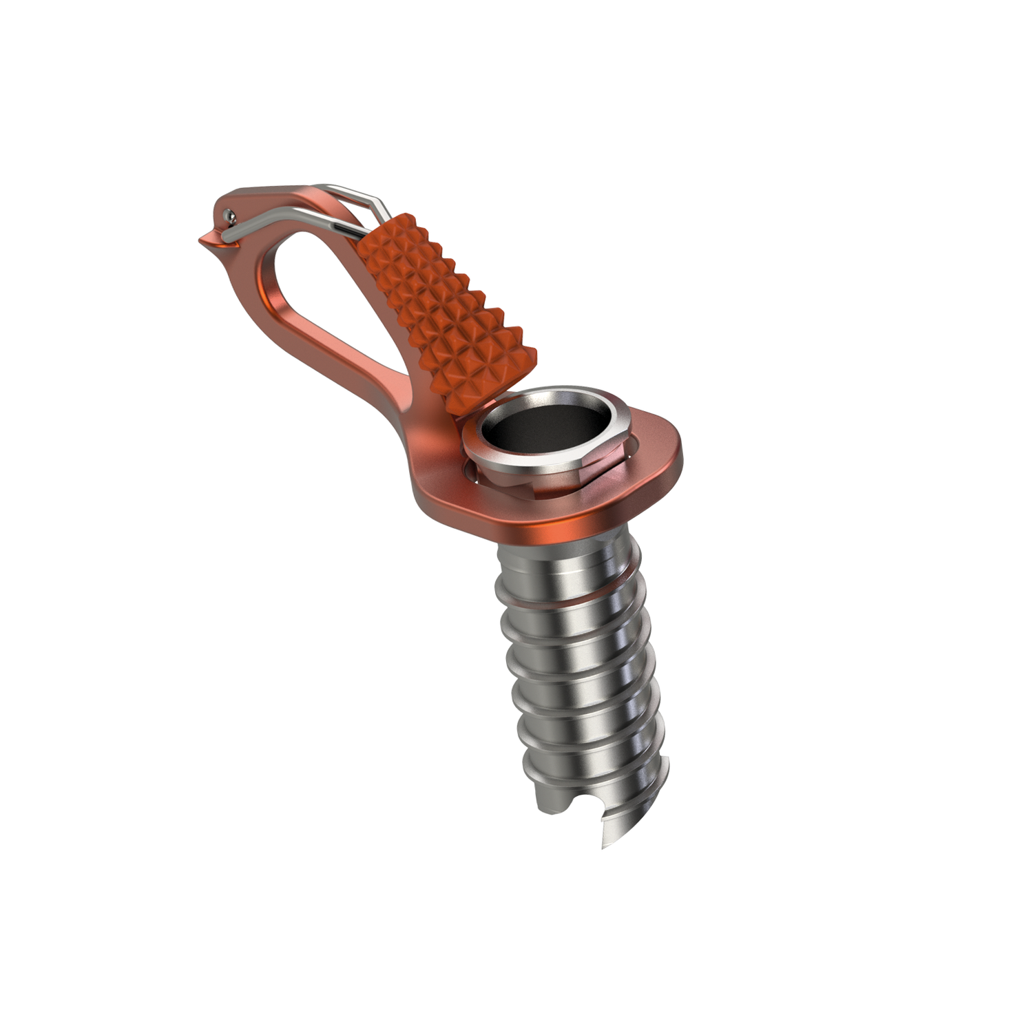 Blue Ice - Aero - Ice Screw, Length: 7 cm (Orange)