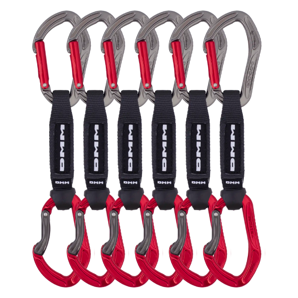 DMM - Alpha Sport 6 x 12 cm - Titanium/Red - Quickdraw Pack