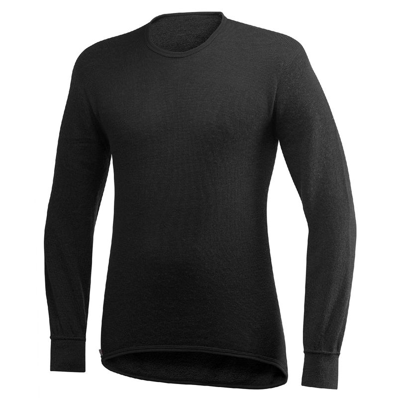 Woolpower - Crewneck 200 - Black - 200 g/m^2 - Base Layer
