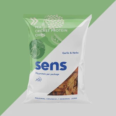 Sens - Cricket Protein Chips - Garlic  Herbs - 80 g