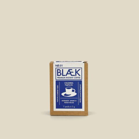 Blæk - NØ.01 Colombia - Organic Instant Coffee - 7 x 3 g