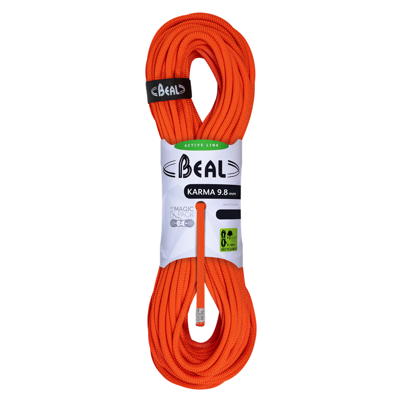 Beal - Karma 9,8 mm - Solid Orange - Climbing Rope