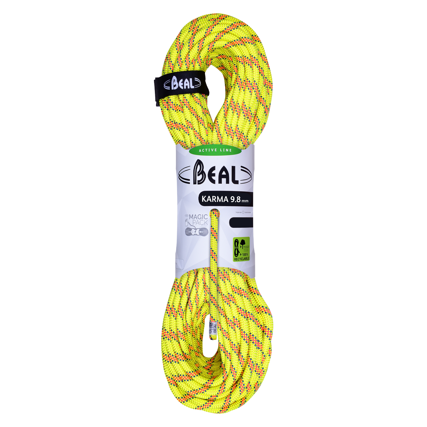 Beal - Karma 9,8 mm - Yellow - Climbing Rope, Length: 50 m
