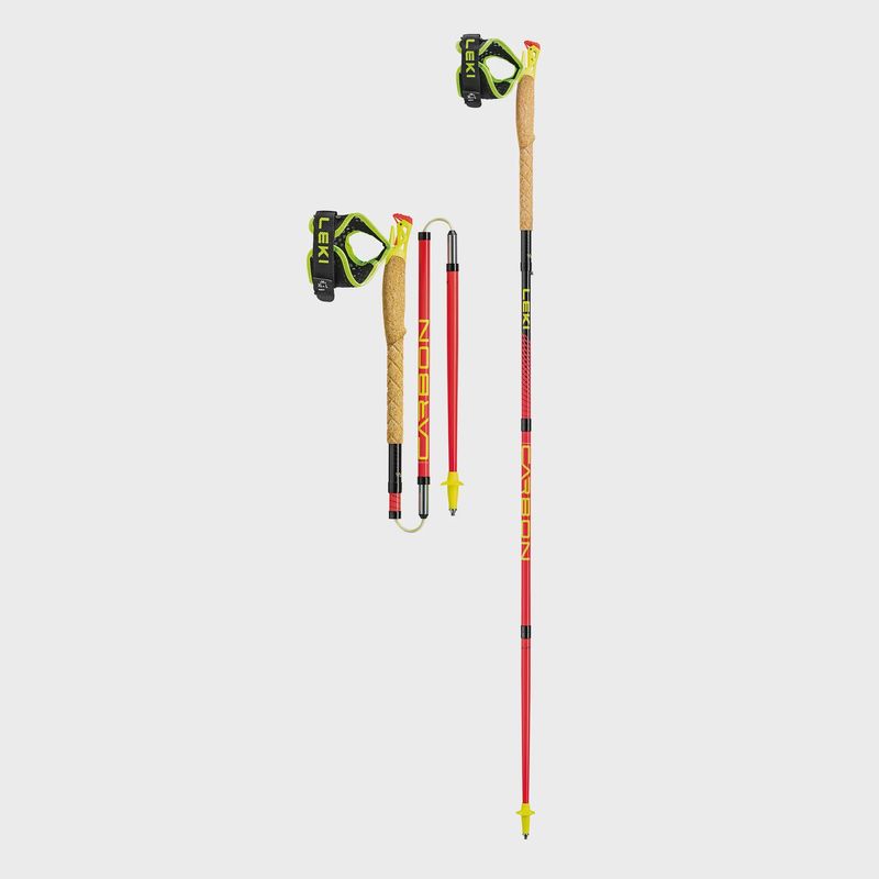 Leki - Ultratrail FX.One - Bright Red/Black/Neonyellow - Trail Running Poles