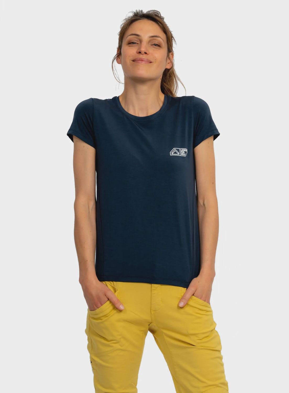 Looking For Wild - Cinto - Gardenia/Blue Print - Women&#39;s T-Shirt