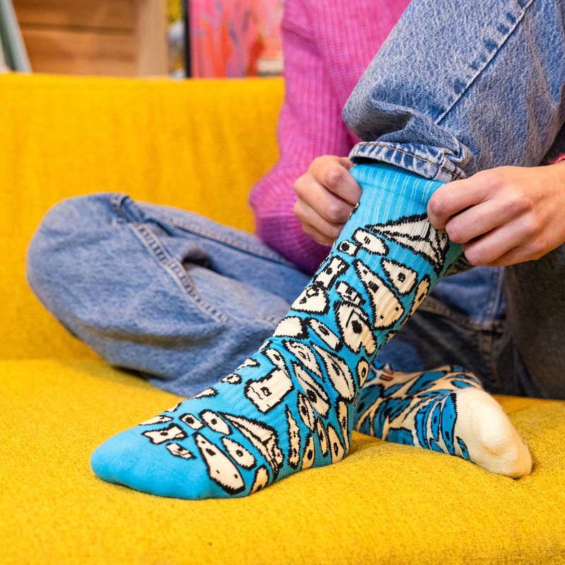 YY Vertical - Spray Wall - Blue - Socks