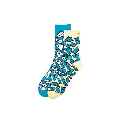 YY Vertical - Spray Wall - Blue - Socks