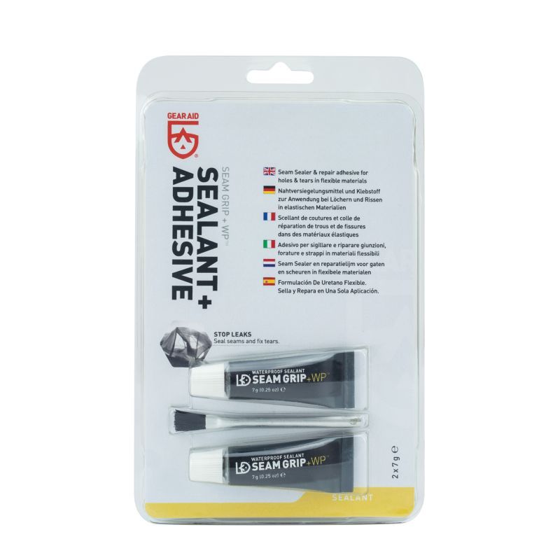 GearAid - Seam Grip +WP - 2 pc. of 7 g - Durably elastic and waterproof coating for seams and damaged material