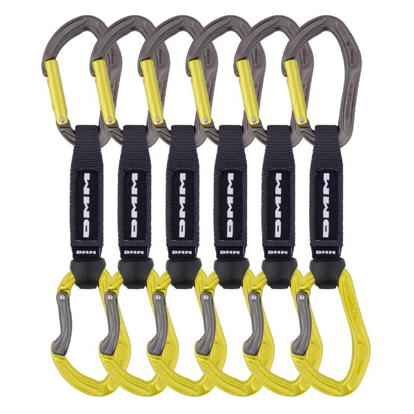 DMM - Alpha Sport 6 x 12 cm - Titanium/Lime - Quickdraw Pack
