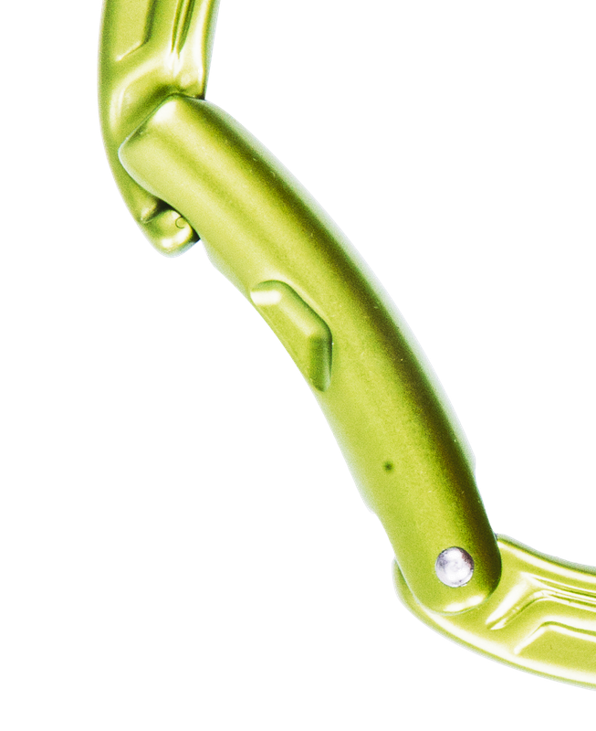 Edelrid - Bulletproof Bent - Oasis - Climbing Carabiner with Steel Insert
