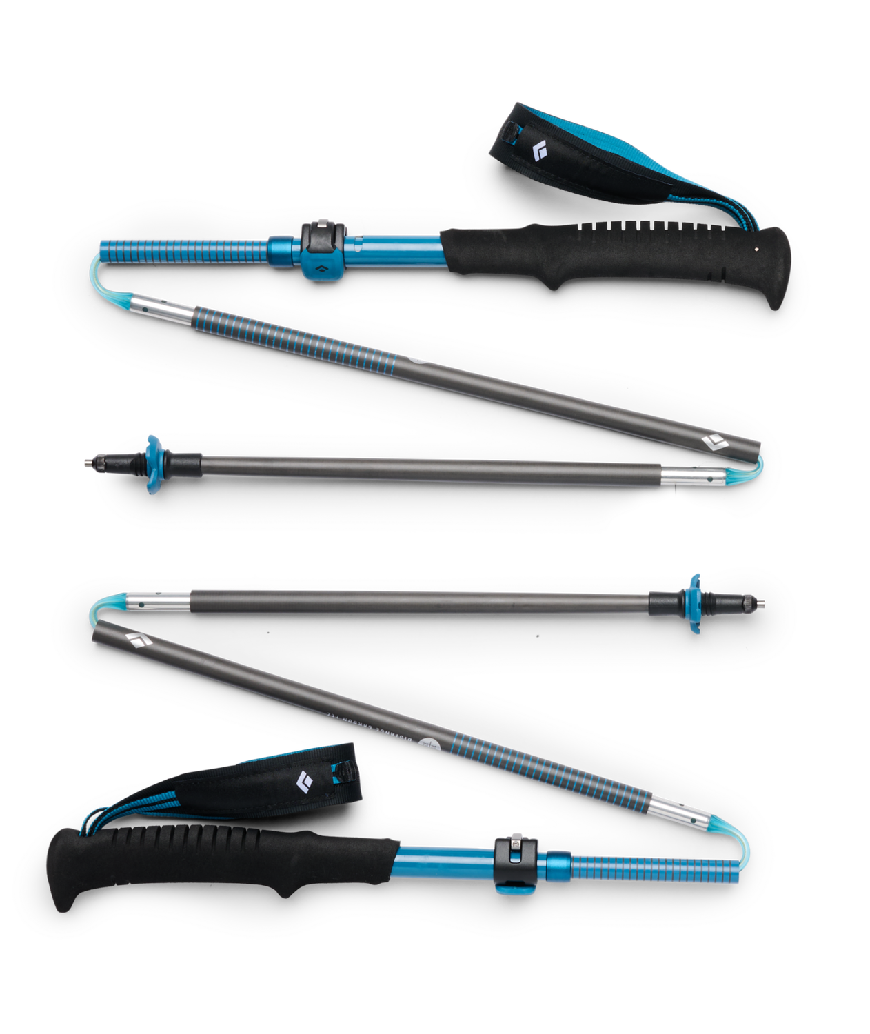 Black Diamond - Distance Carbon FLZ Poles - Desert Sky, Length: 95-110 cm