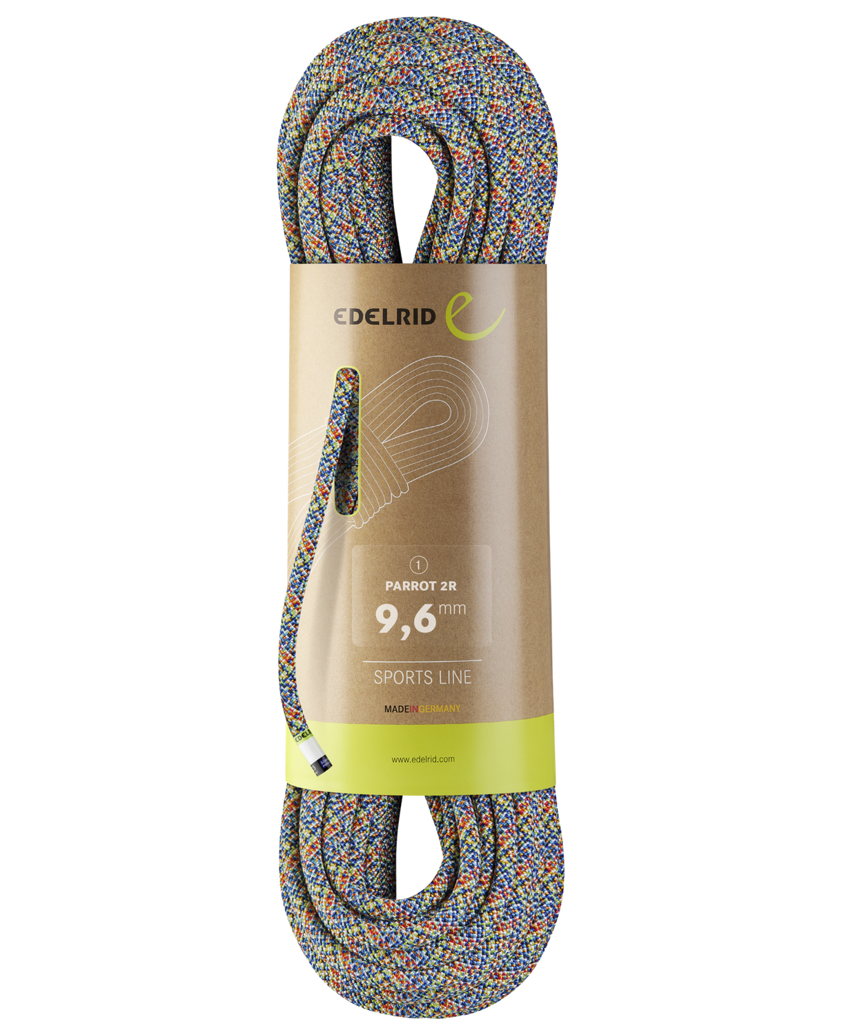 Edelrid - Parrot 2R 9,6 mm - Assorted Colours - Single Rope, Length: 30 m