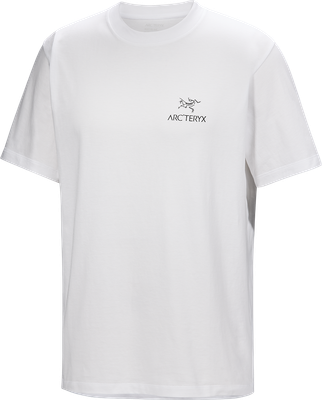 Arc'teryx - Kragg SL Cotton Bird Word SS M - White Light/Black - Men's T-Shirt