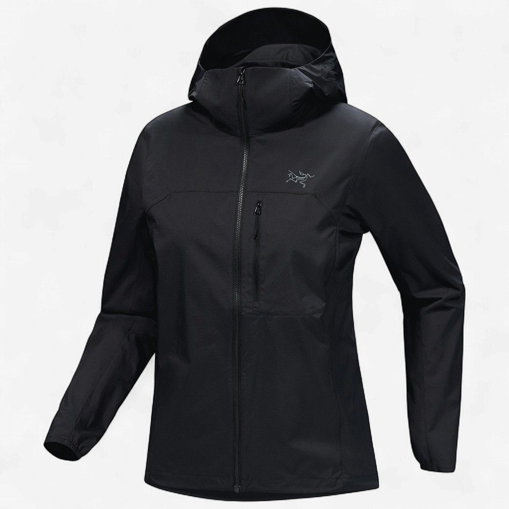 Arc'teryx - Squamish Hoody W - Black - Windshell Jacket