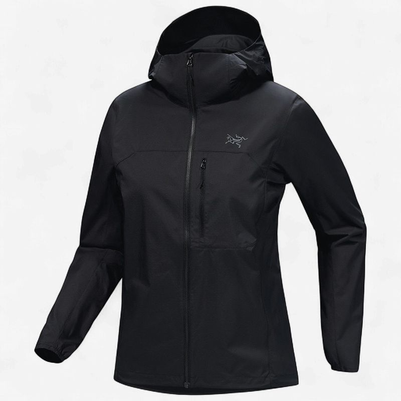 Arc'teryx - Squamish Hoody W - Black - Windshell Jacket