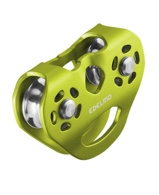 Edelrid - Warp - Double Pulley with Stainless Steel Sheaves and Ball Bearings