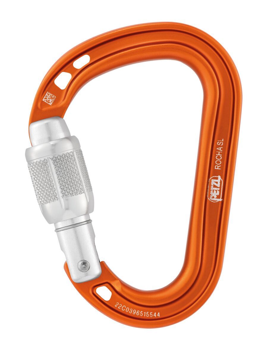 Petzl - Rocha - Climbing Carabiner, Colour: Orange