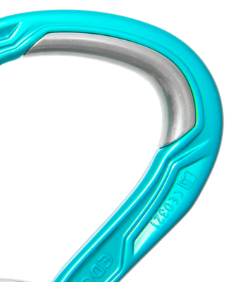 Edelrid - HMS Bulletproof Triple FG - Icemint - Directional Climbing Carabiner with Steel Insert