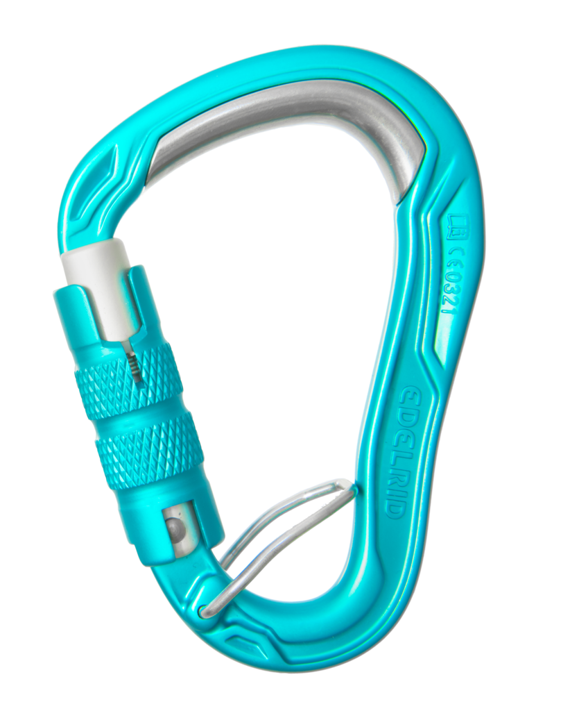 Edelrid - HMS Bulletproof Triple FG - Icemint - Directional Climbing Carabiner with Steel Insert