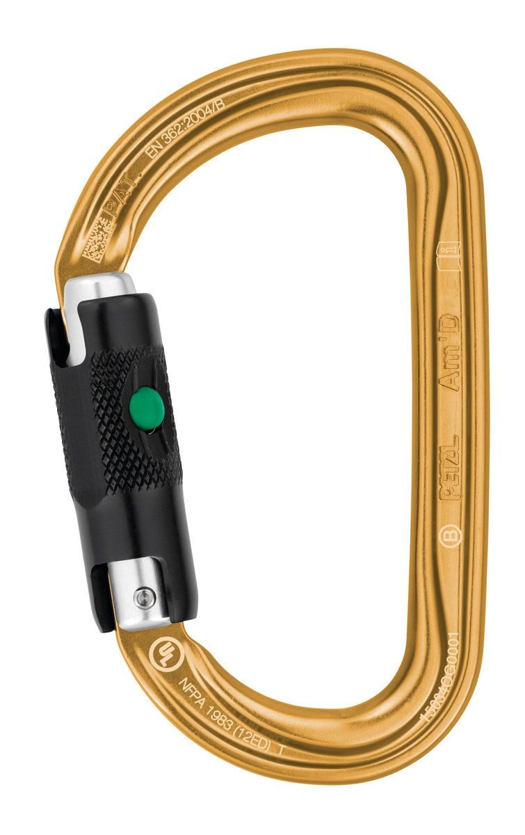 Petzl - Am'D - Gold - Climbing Carabiner