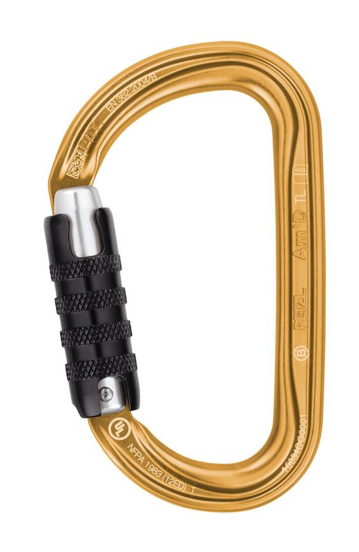 Petzl - Am'D - Gold - Climbing Carabiner