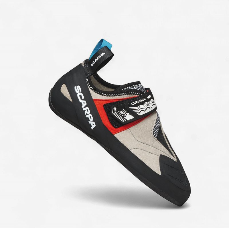 Scarpa - Origin VS - Light Gray/Red - Climbing Shoes