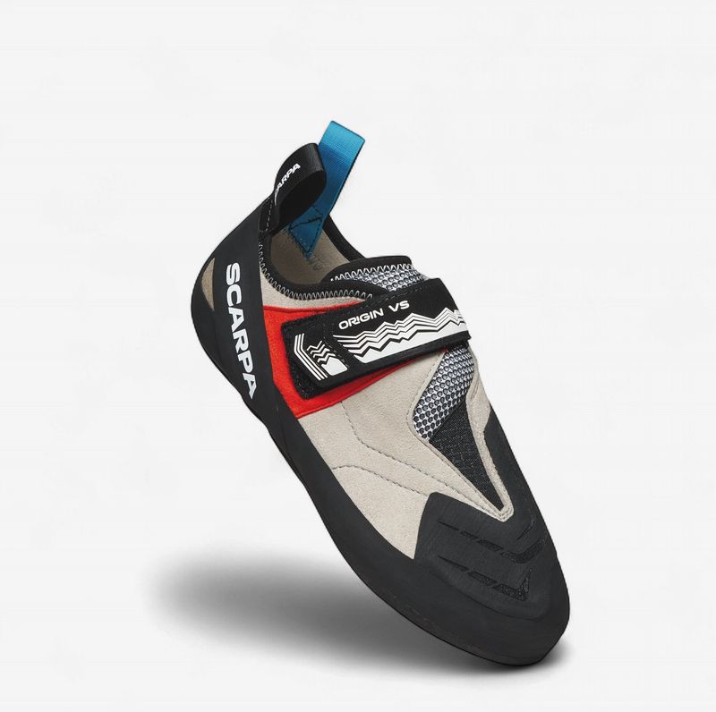 Scarpa - Origin VS - Light Gray/Red - Climbing Shoes