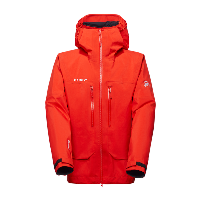 Mammut - Crater Pro HS Hooded Jacket Men - Mammut Red - GTX Hardshell Jacket
