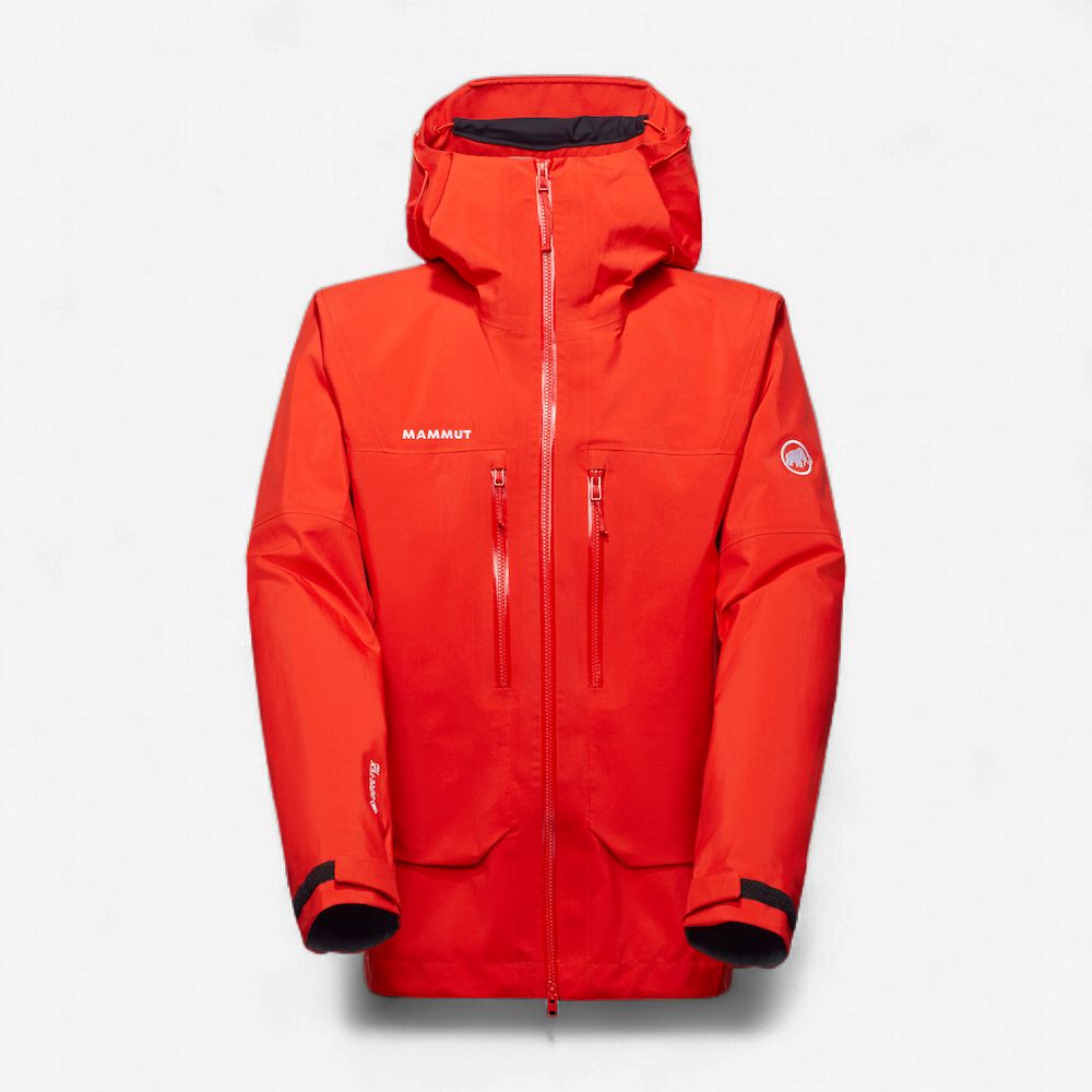 Mammut - Crater Pro HS Hooded Jacket Men - Mammut Red - GTX Hardshell Jacket