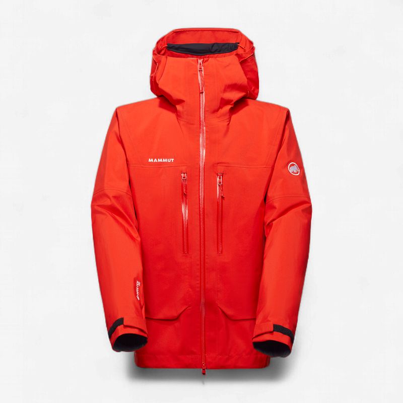 Mammut - Crater Pro HS Hooded Jacket Men - Mammut Red - GTX Hardshell Jacket