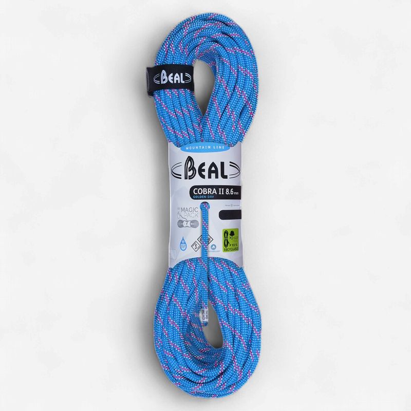 Beal - Cobra II 8,6 mm Unicore - Golden Dry - Blue - Half Rope