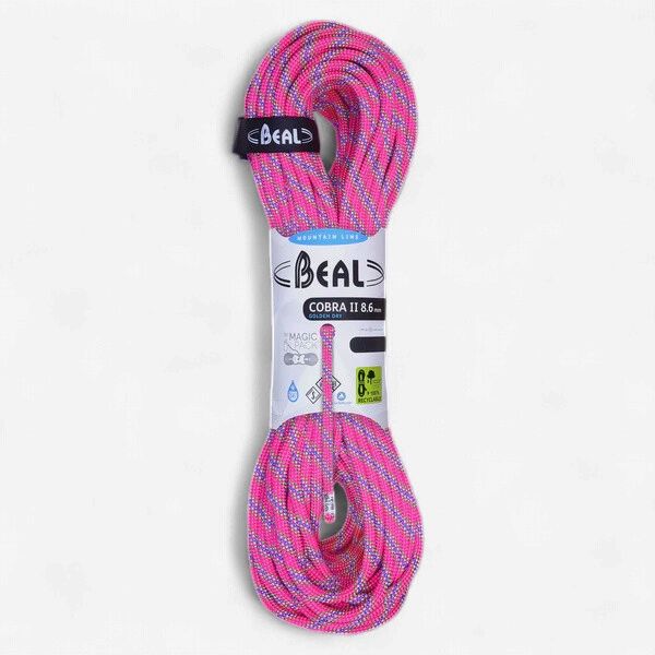 Beal - Cobra II 8,6 mm Unicore - Golden Dry - Fuchsia - Half Rope