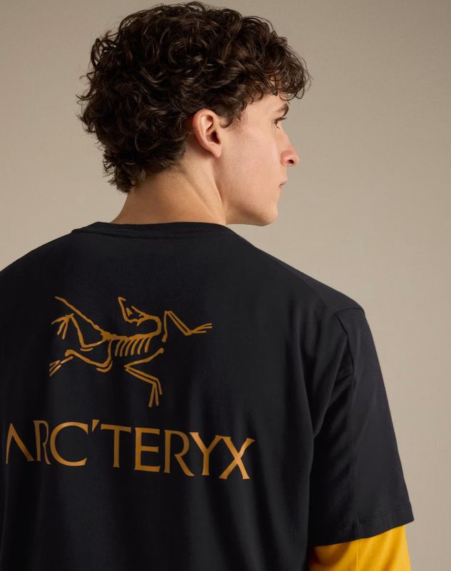 Arc'teryx - Kragg SL Cotton Bird Word SS M - 24K Black - Men's T-Shirt