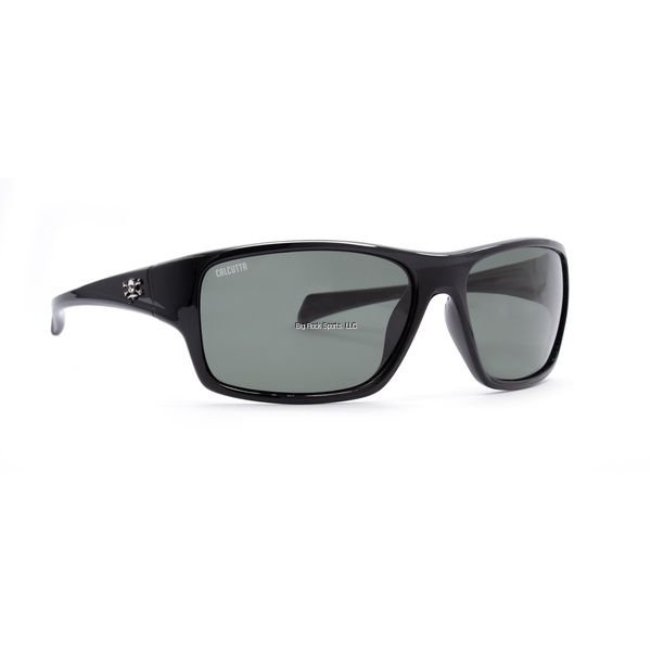 Calcutta Chesapeake Polarized Sunglasses Shiny Black Frame With Gray Lens