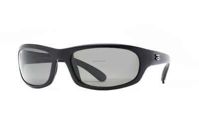 Calcutta Horseshoe Sunglasses Matte Black Frame With Gray Lens