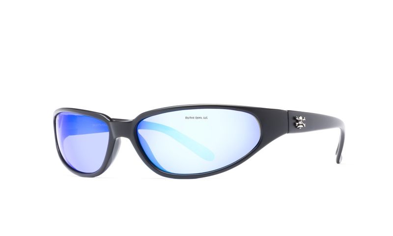 Calcutta Sitka Sunglasses Matte Black Frame With Blue Mirror Lens