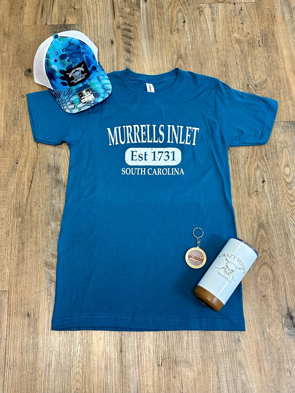MI Established Short Sleeve Tee, Color: Teal, Size: Small