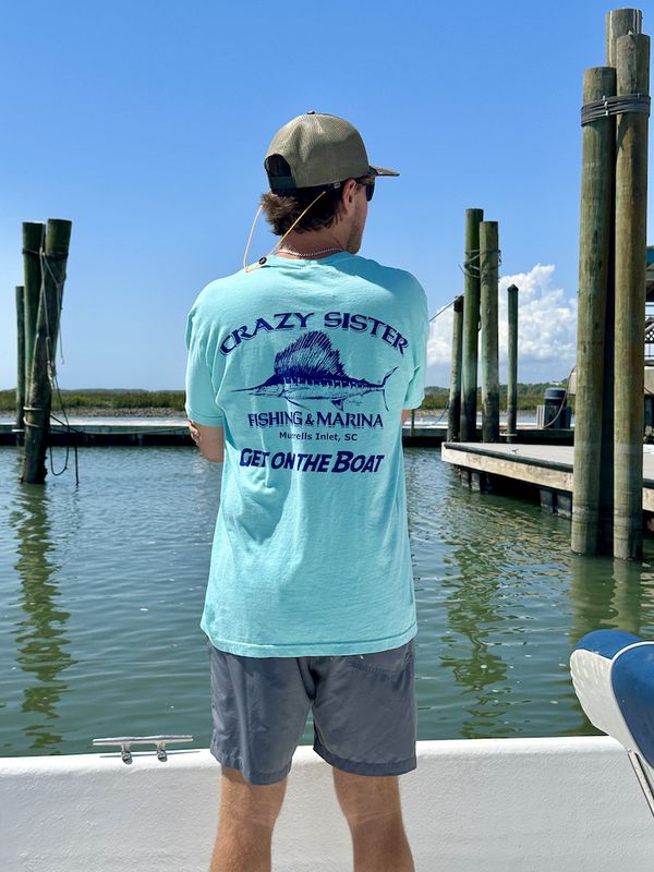 Get on the Boat Sailfish Short Sleeve Tee