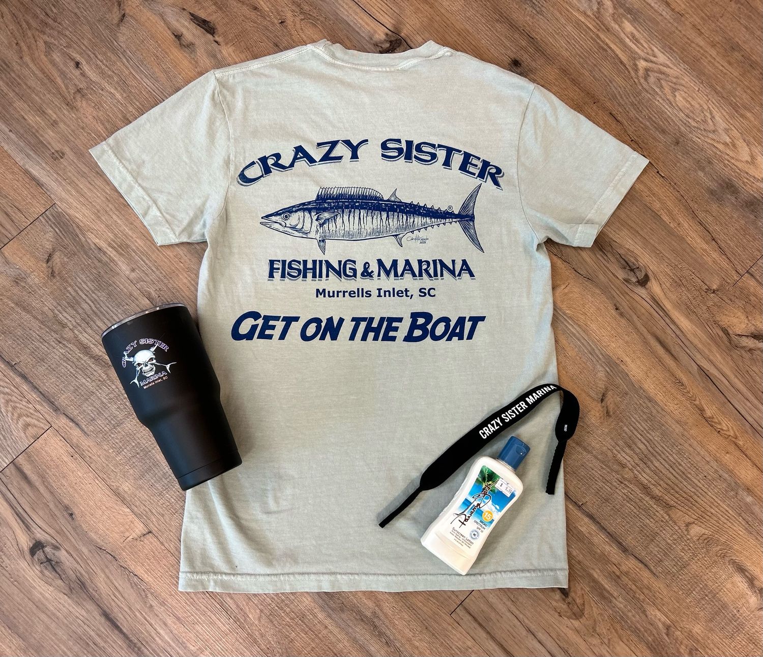 Get on the Boat Wahoo Short Sleeve Tee, Size: Small