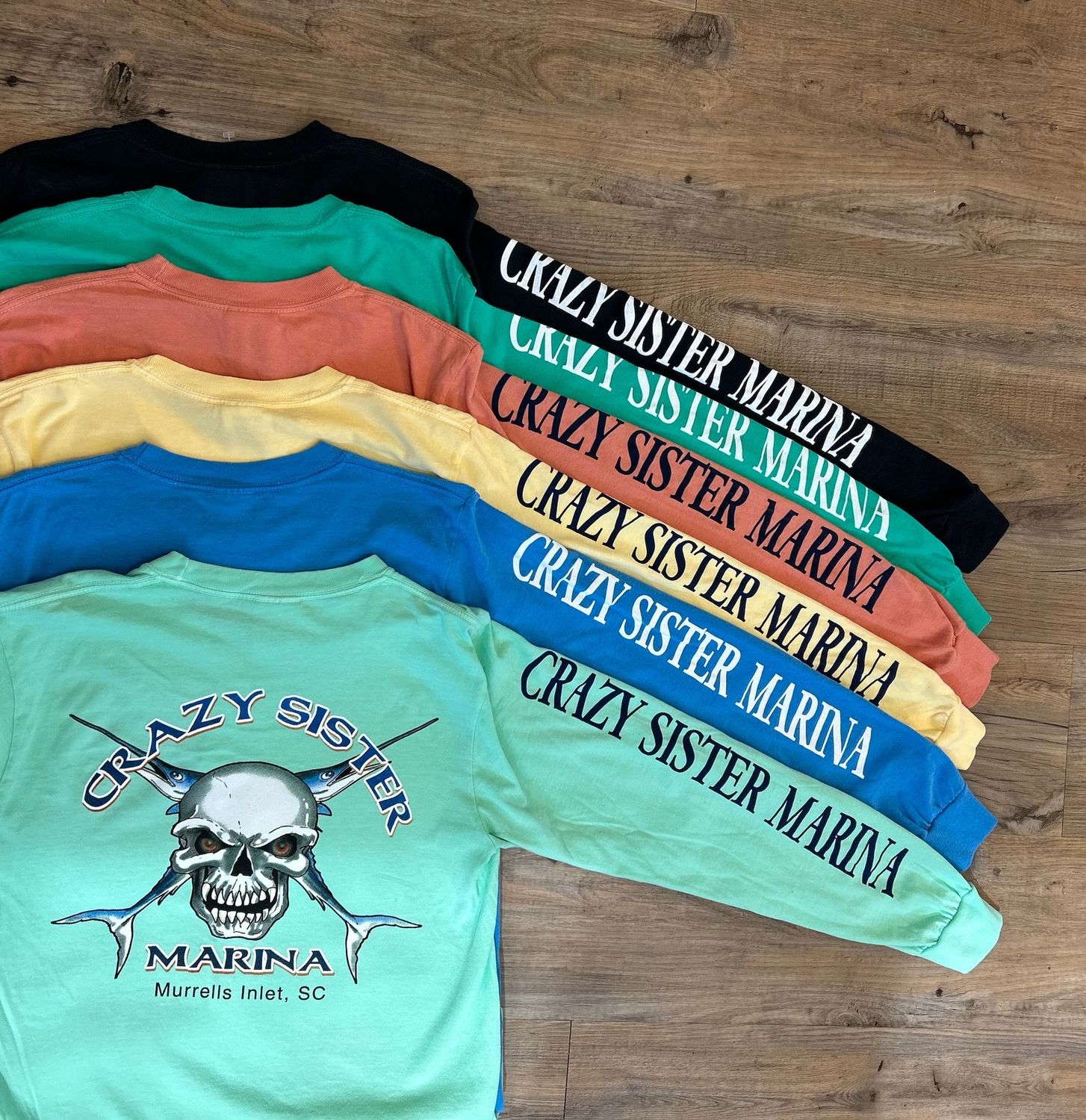 Crazy Sister Skull Logo Long Sleeve Tee