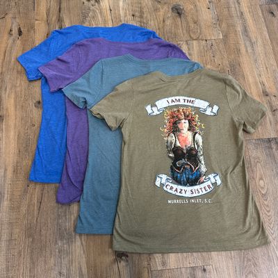 Crazy Sister Lady Logo Short Sleeve Tees