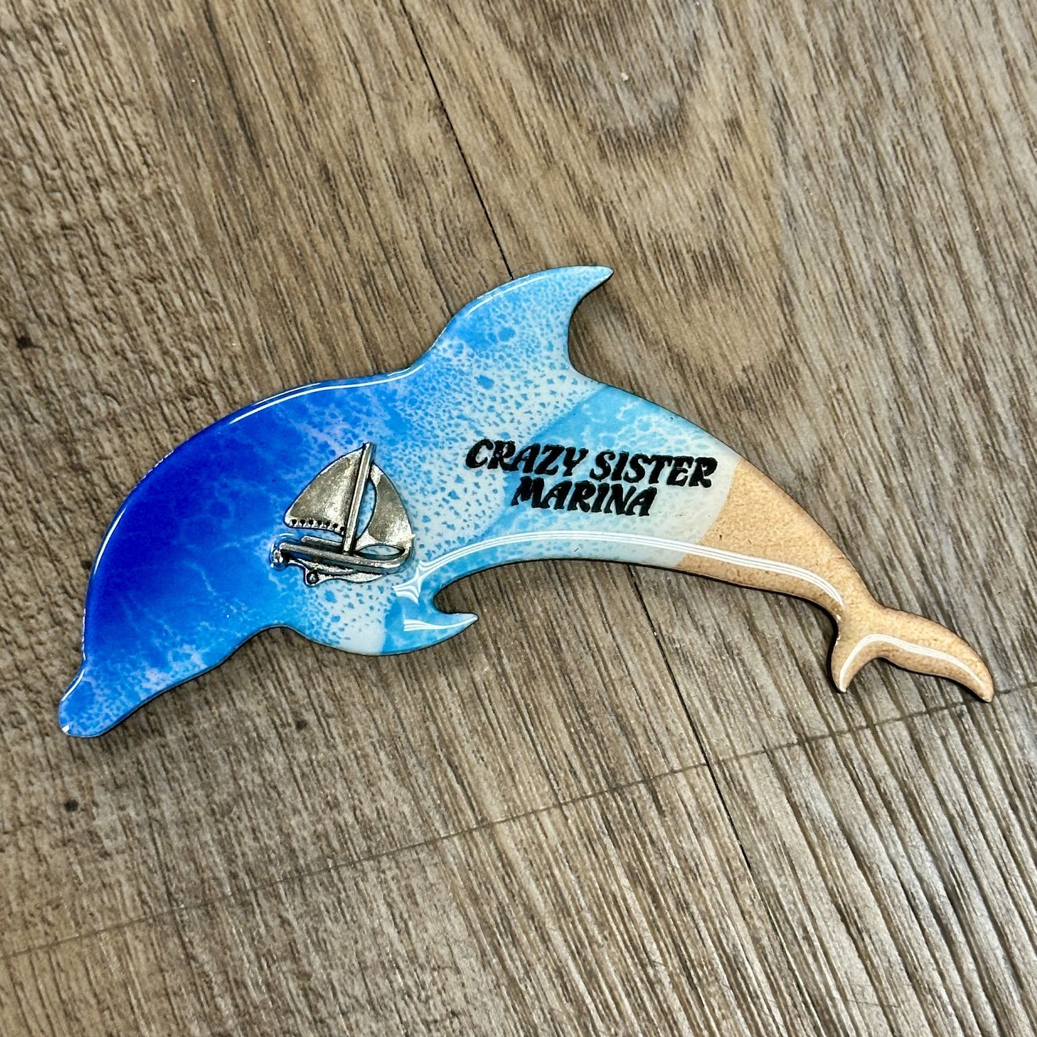 Dolphin Crazy Sister Marina Magnet