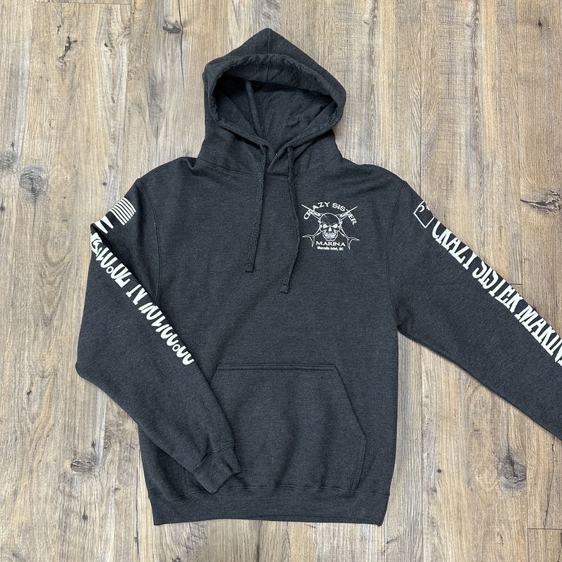 Crazy Sister Skull Logo with Coordinates Hoodie