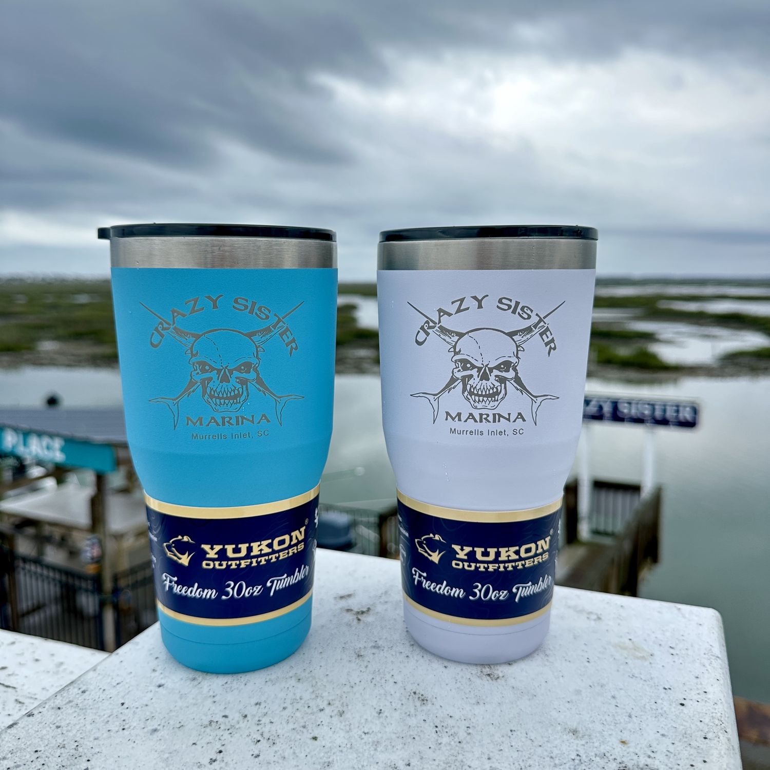 Crazy Sister Engraved 30 Oz Insulated Tumbler, Color: White