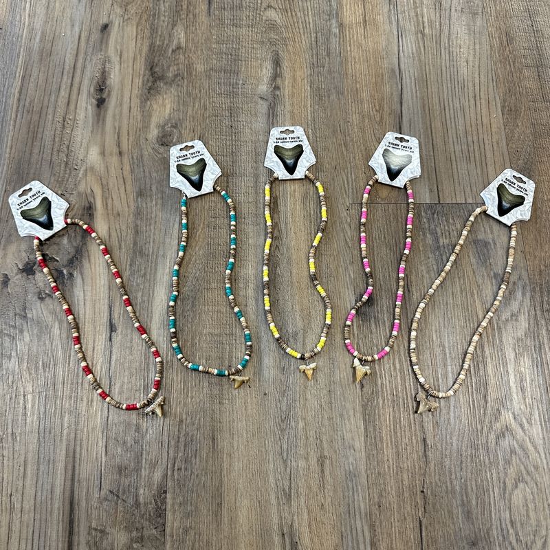 Shark Tooth Coco Bead Necklace