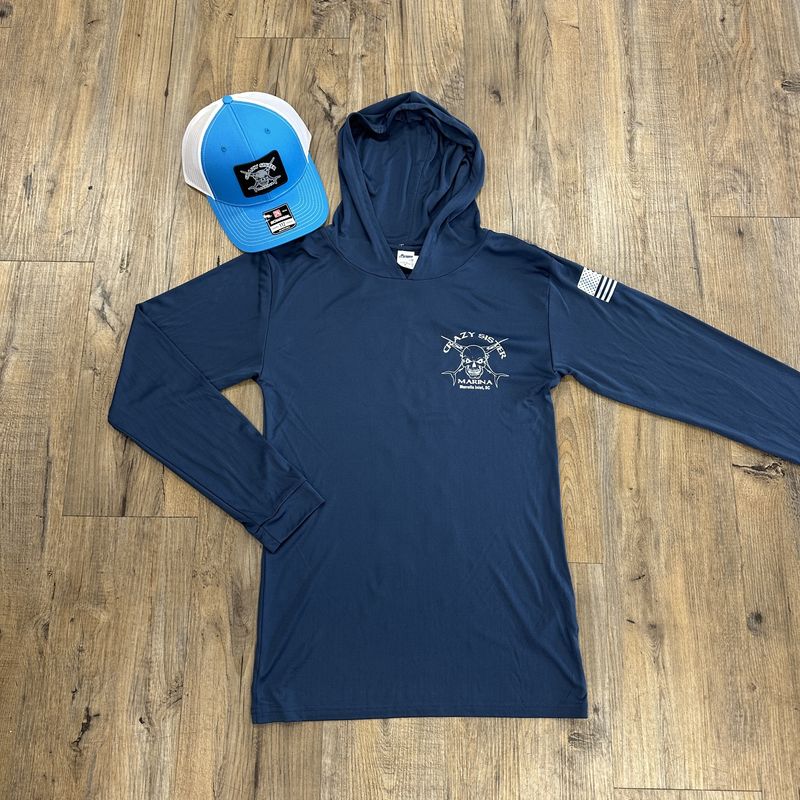 Crazy Sister Signal Flag Hooded UPF 50+ Long Sleeve Tee