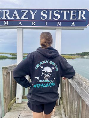 CCU Teal Nation Skull Hoodie