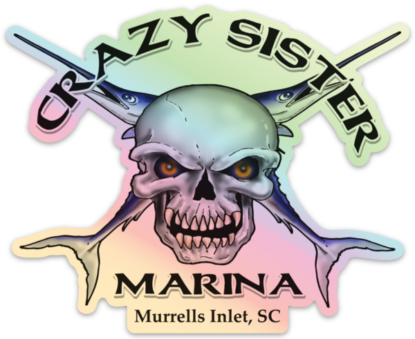 Holographic Skull Sticker