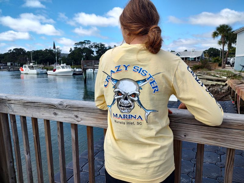 Crazy Sister Skull Logo Long Sleeve Tee